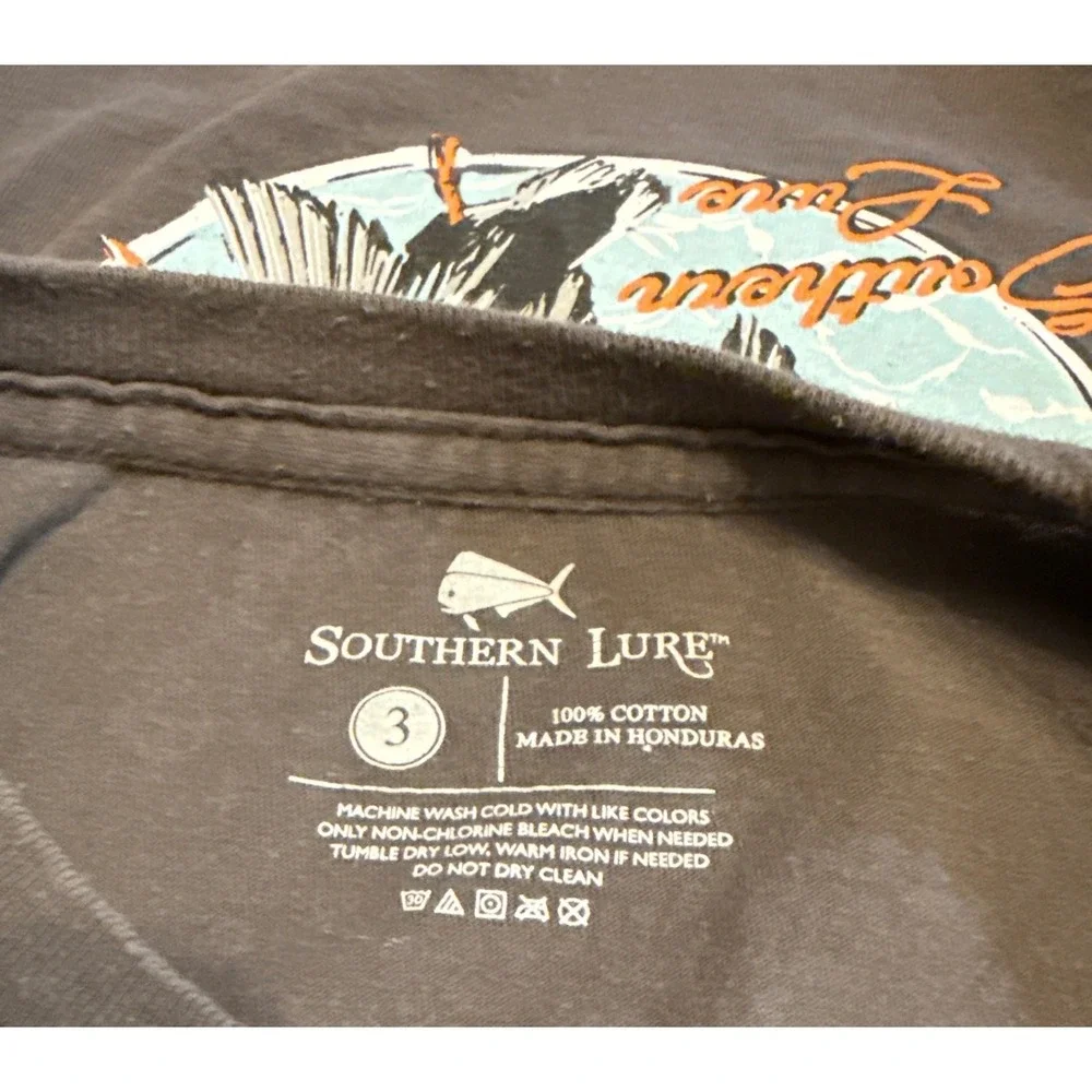 Southern Lure Kids‎ Duck Hunting Shirt Cotton Gray Size 3 Long Sleeve